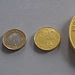 MUTTERLAND (Study For A Coin Head) UK £1 coin €2 size and 7cm Medallion